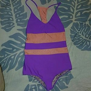 Acacia swimwear london onepiece purple shave ice s